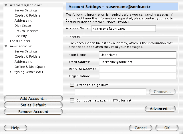 Click on "Add Account..."