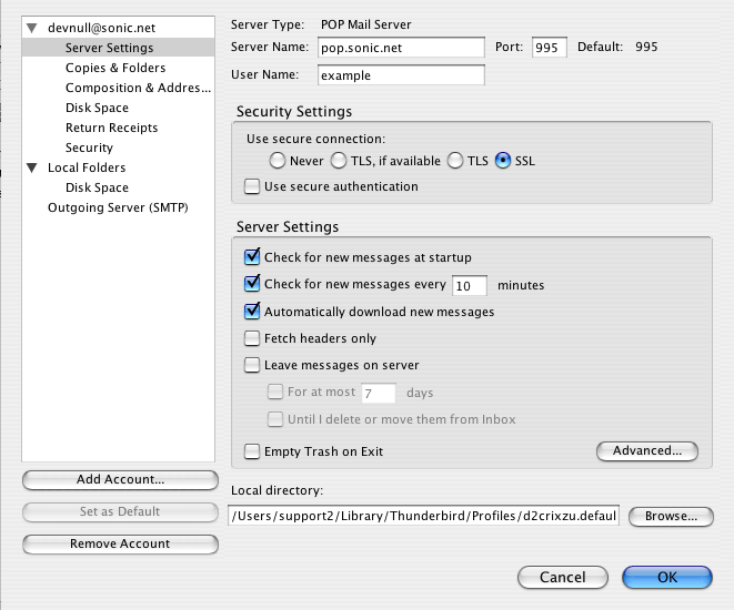 Server
Settings Server Settings