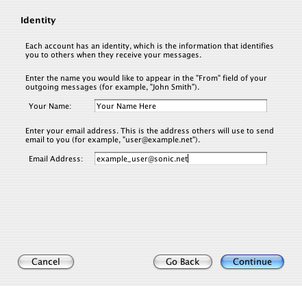 Provide
name and email address Provide name and email address