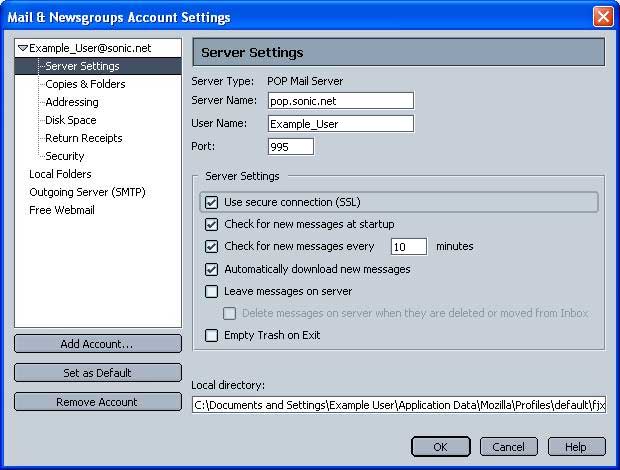 Server Settings